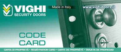 vighi code card